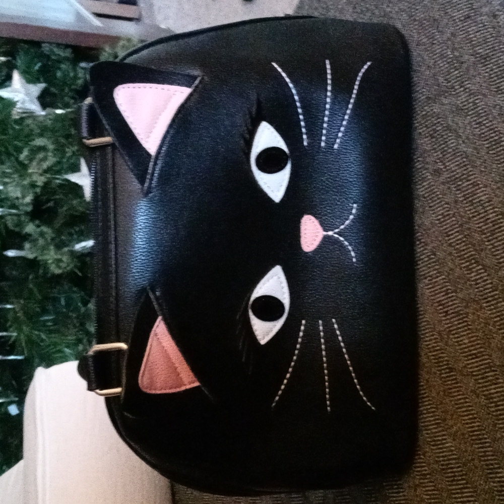 SLEEPYVILLE CRITTERS Black Cat Purse